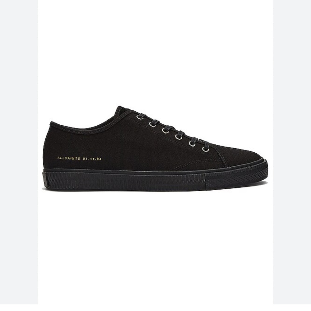 All Saints Theo Men's Black Low-Top Sneakers- Size 12